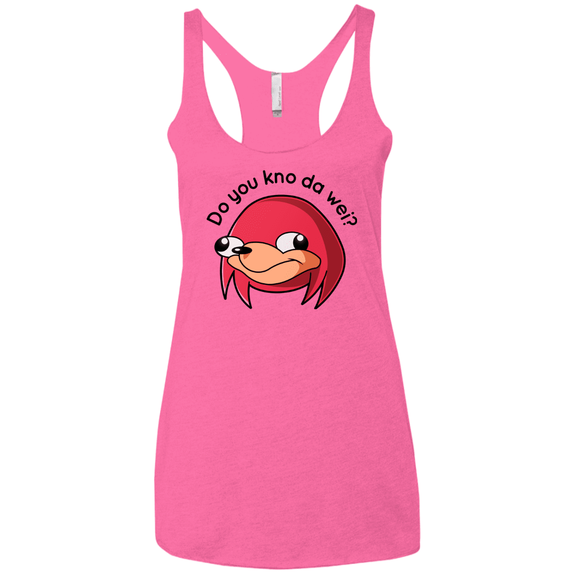 T-Shirts Vintage Pink / X-Small Ugandan Knuckles Women's Triblend Racerback Tank