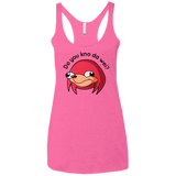 T-Shirts Vintage Pink / X-Small Ugandan Knuckles Women's Triblend Racerback Tank
