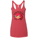 T-Shirts Vintage Red / X-Small Ugandan Knuckles Women's Triblend Racerback Tank