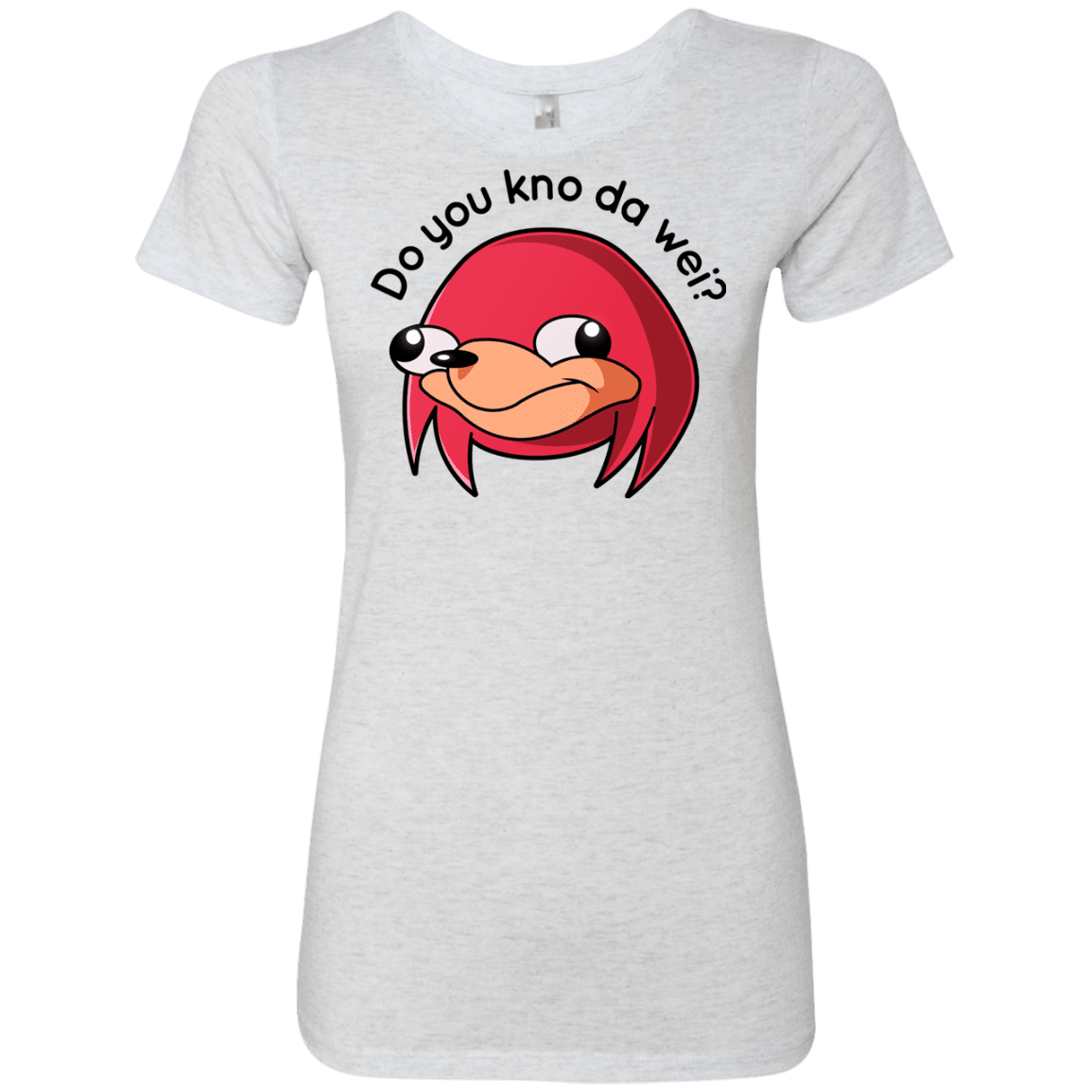 T-Shirts Heather White / Small Ugandan Knuckles Women's Triblend T-Shirt