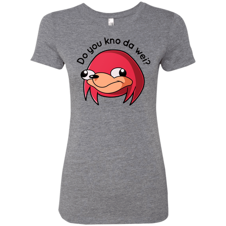 T-Shirts Premium Heather / Small Ugandan Knuckles Women's Triblend T-Shirt