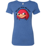 T-Shirts Vintage Royal / Small Ugandan Knuckles Women's Triblend T-Shirt