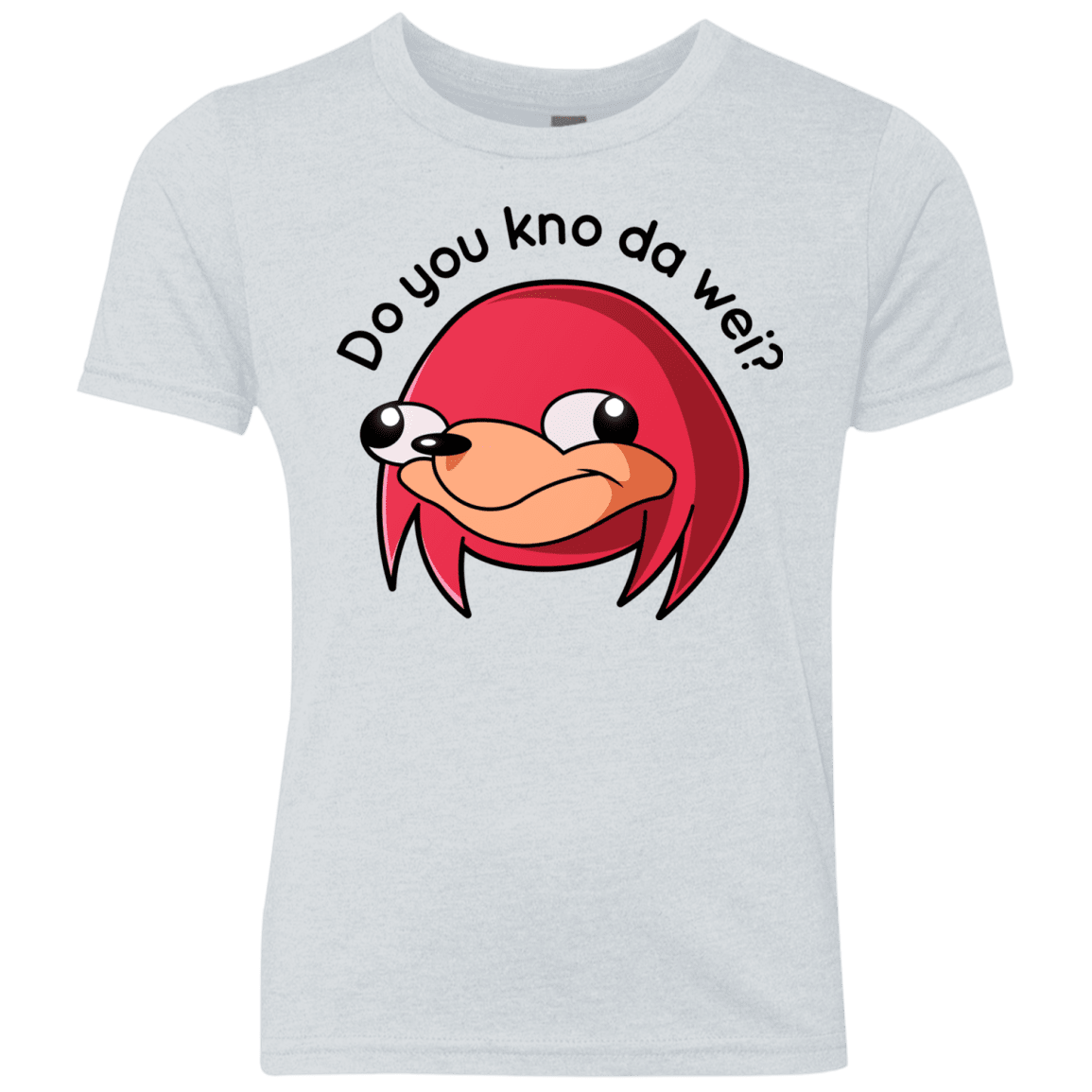T-Shirts Heather White / YXS Ugandan Knuckles Youth Triblend T-Shirt