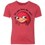 T-Shirts Vintage Red / YXS Ugandan Knuckles Youth Triblend T-Shirt