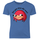 T-Shirts Vintage Royal / YXS Ugandan Knuckles Youth Triblend T-Shirt