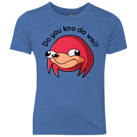 T-Shirts Vintage Royal / YXS Ugandan Knuckles Youth Triblend T-Shirt