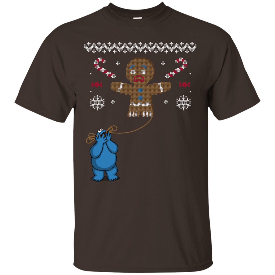 T-Shirts Dark Chocolate / S Ugly Cookie T-Shirt
