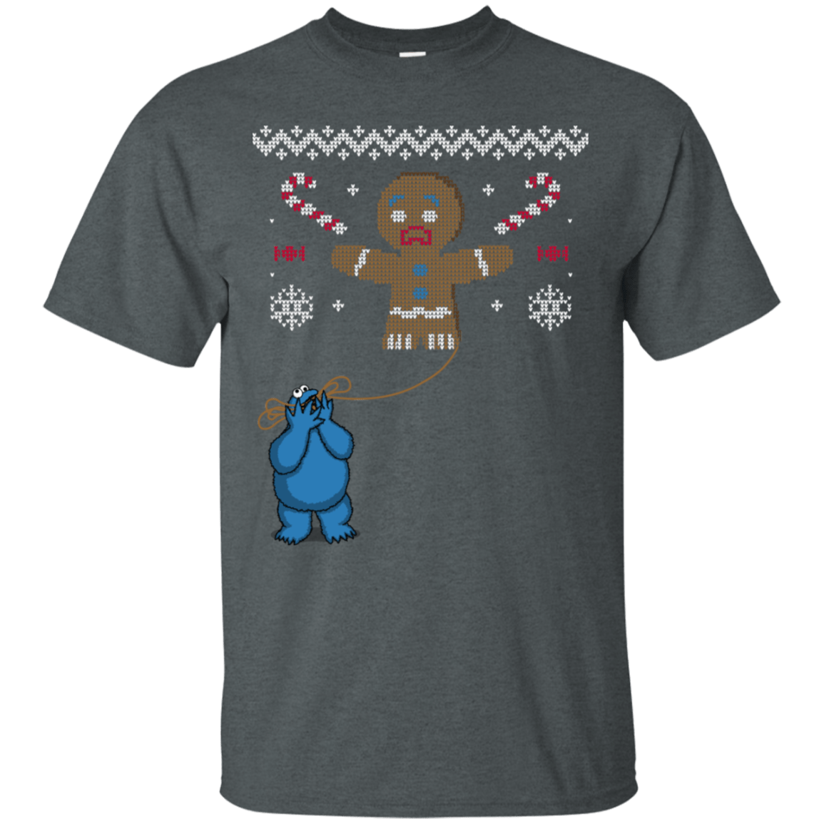 T-Shirts Dark Heather / S Ugly Cookie T-Shirt