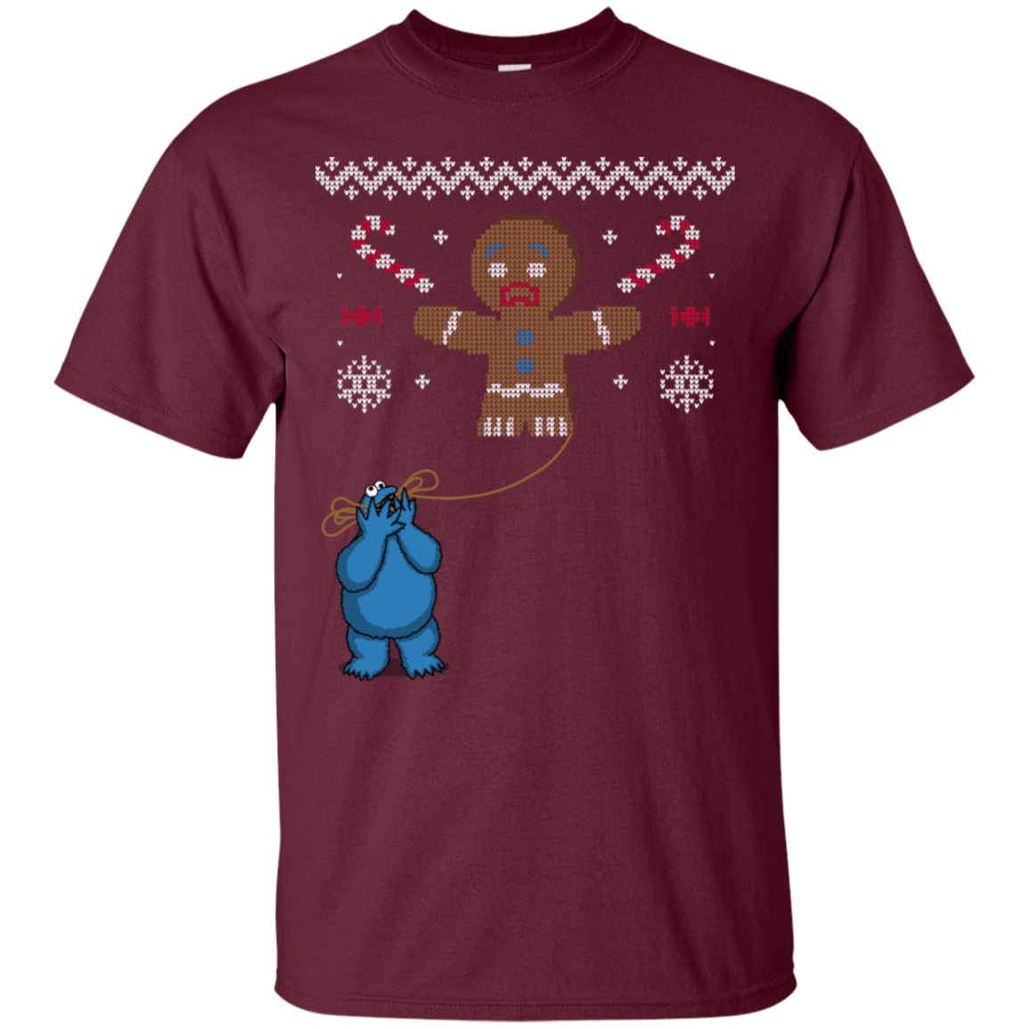T-Shirts Maroon / S Ugly Cookie T-Shirt