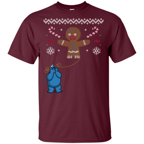 T-Shirts Maroon / YXS Ugly Cookie Youth T-Shirt