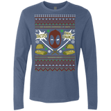 T-Shirts Indigo / Small Ugly Deadpool Men's Premium Long Sleeve