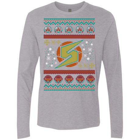 T-Shirts Heather Grey / Small UGLY METROID Men's Premium Long Sleeve
