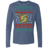 T-Shirts Indigo / Small UGLY METROID Men's Premium Long Sleeve