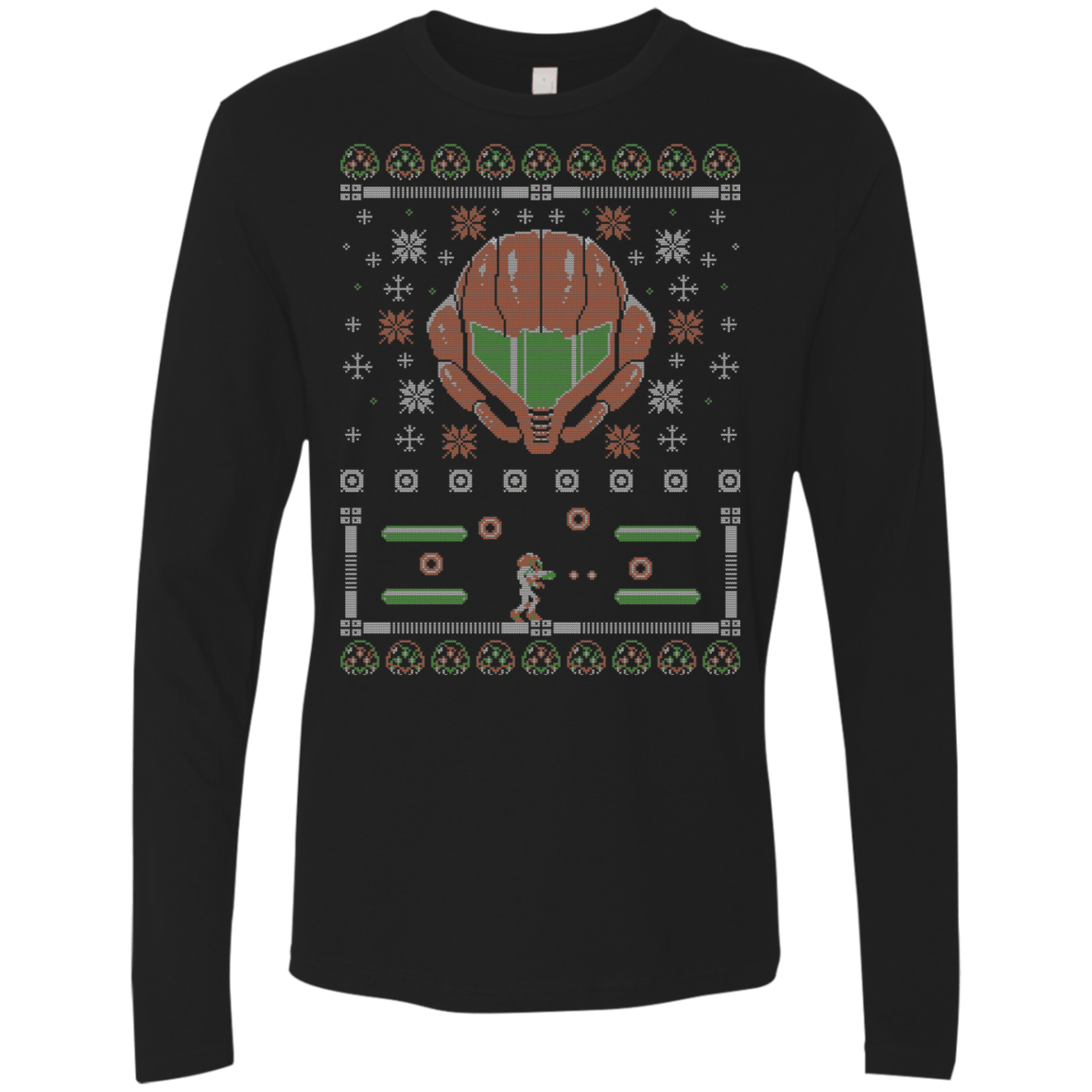T-Shirts Black / Small Ugly Samus Sweater Men's Premium Long Sleeve