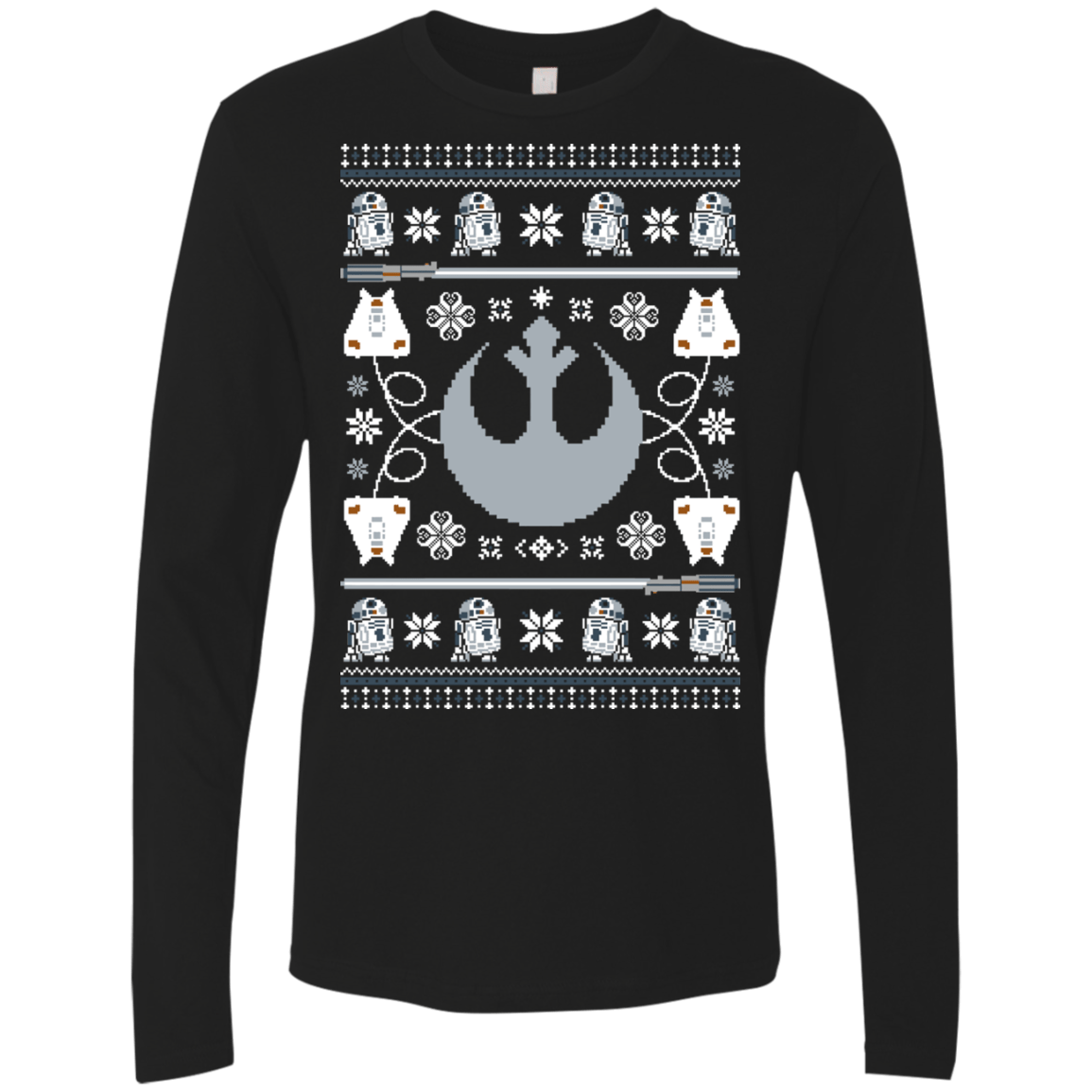 T-Shirts Black / Small UGLY STAR WARS ALLIANCE Men's Premium Long Sleeve
