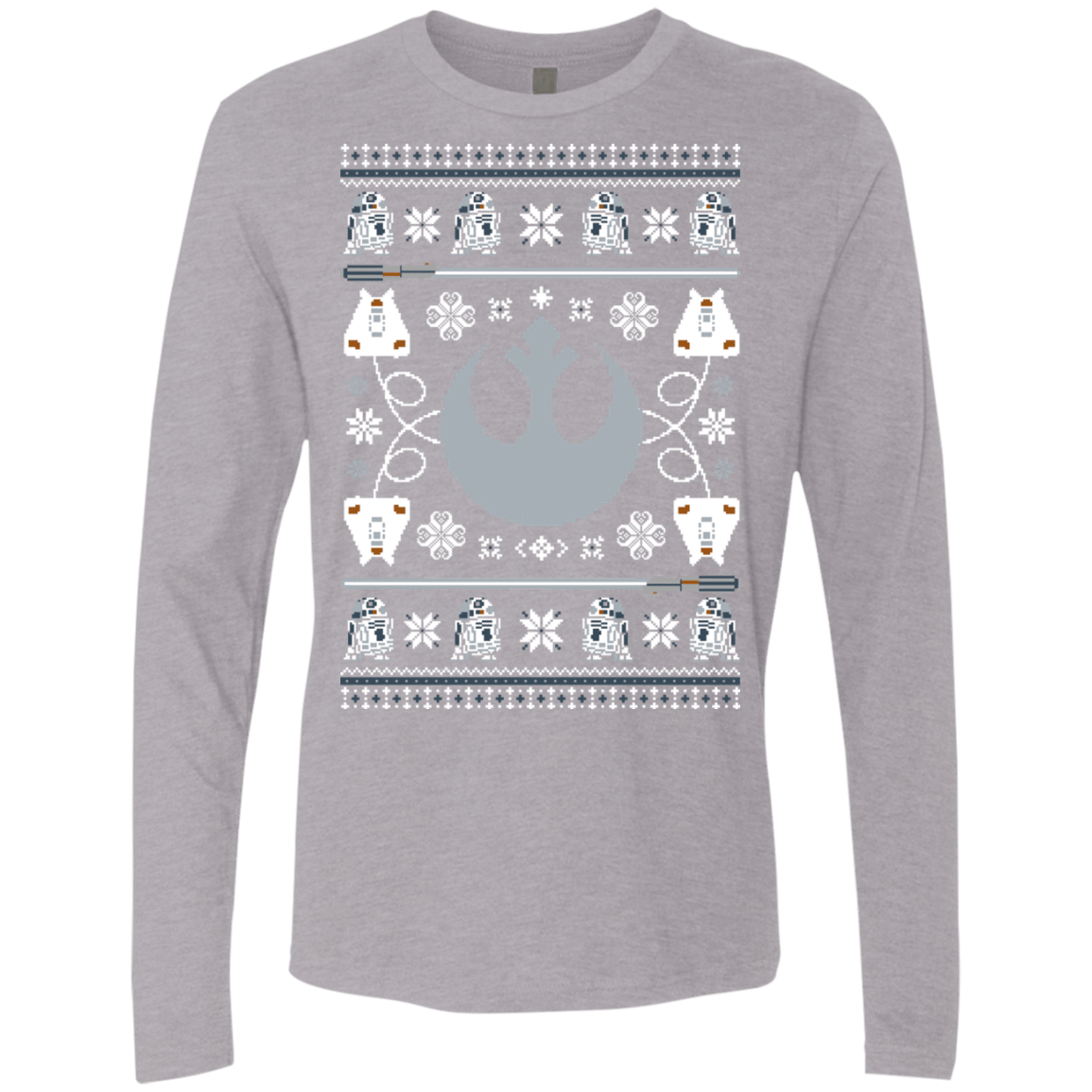 T-Shirts Heather Grey / Small UGLY STAR WARS ALLIANCE Men's Premium Long Sleeve