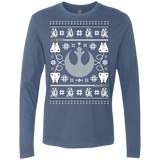 T-Shirts Indigo / Small UGLY STAR WARS ALLIANCE Men's Premium Long Sleeve