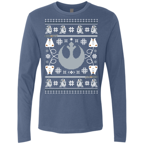 T-Shirts Indigo / Small UGLY STAR WARS ALLIANCE Men's Premium Long Sleeve