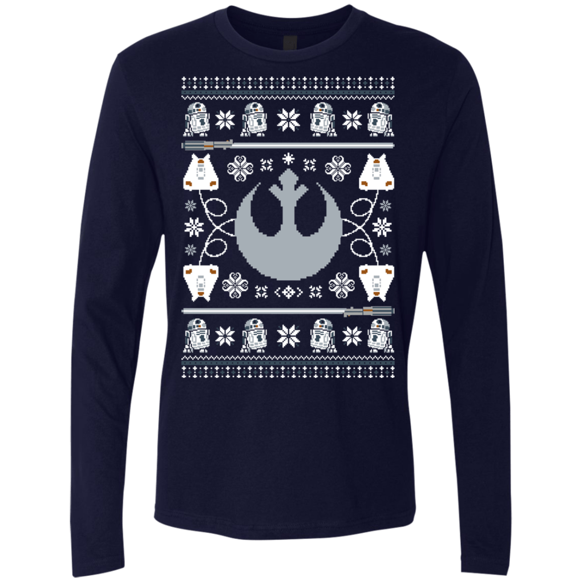 T-Shirts Midnight Navy / Small UGLY STAR WARS ALLIANCE Men's Premium Long Sleeve