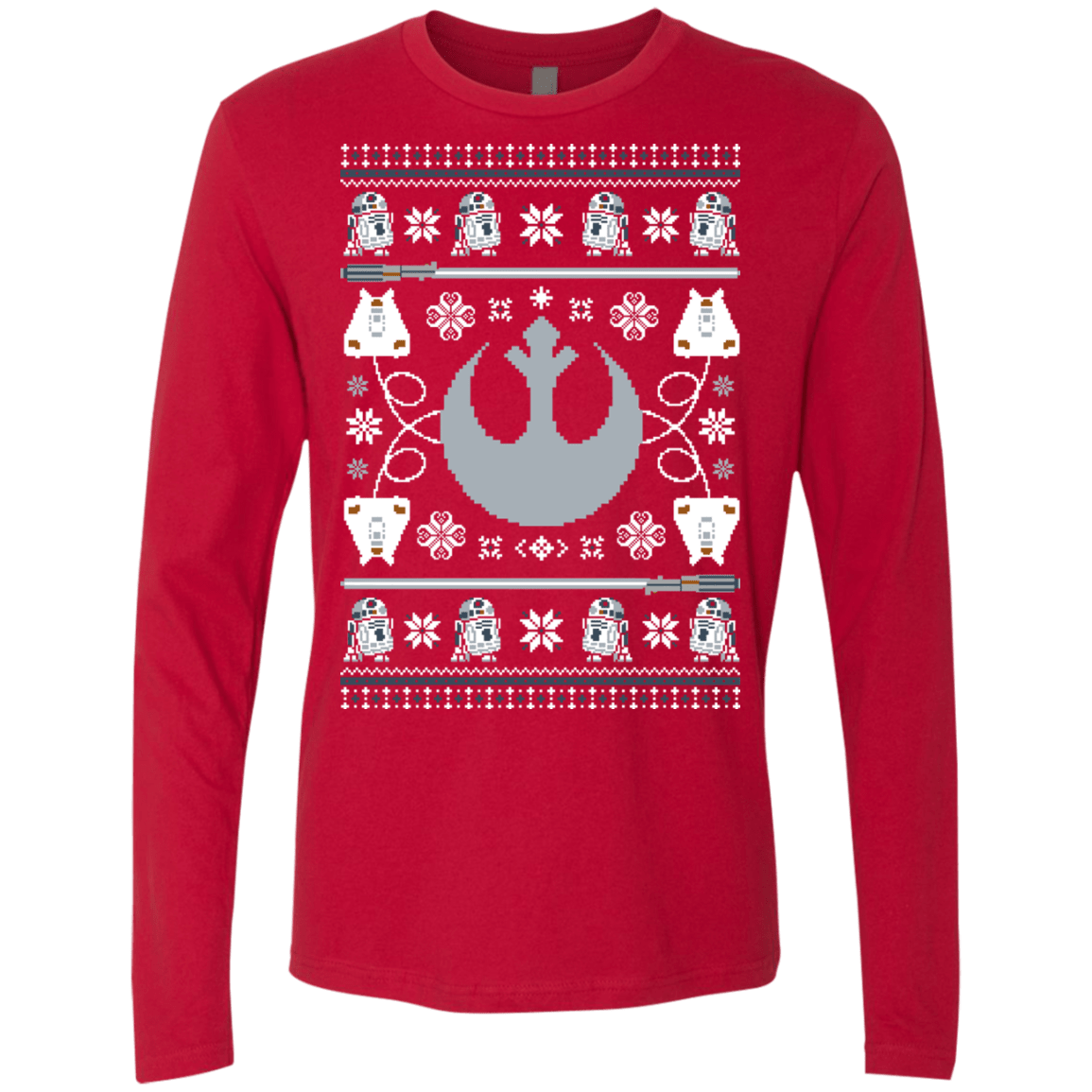 T-Shirts Red / Small UGLY STAR WARS ALLIANCE Men's Premium Long Sleeve