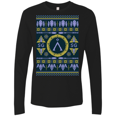 T-Shirts Black / Small UGLY STARGATE Men's Premium Long Sleeve