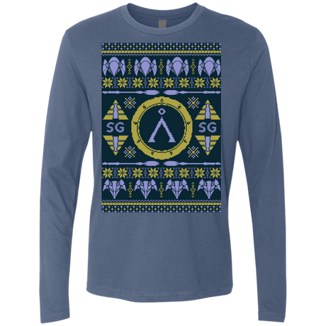 T-Shirts Indigo / Small UGLY STARGATE Men's Premium Long Sleeve