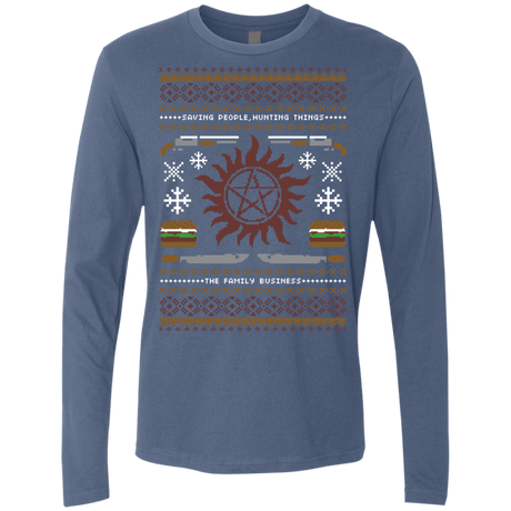 T-Shirts Indigo / Small UGLY SUPERNATURAL Men's Premium Long Sleeve