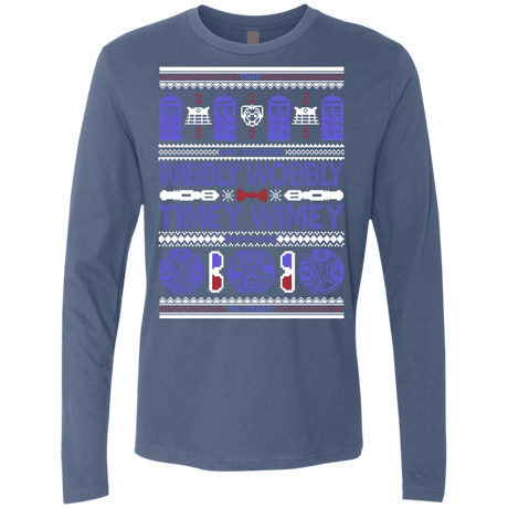 T-Shirts Indigo / Small Ugly Who Men's Premium Long Sleeve