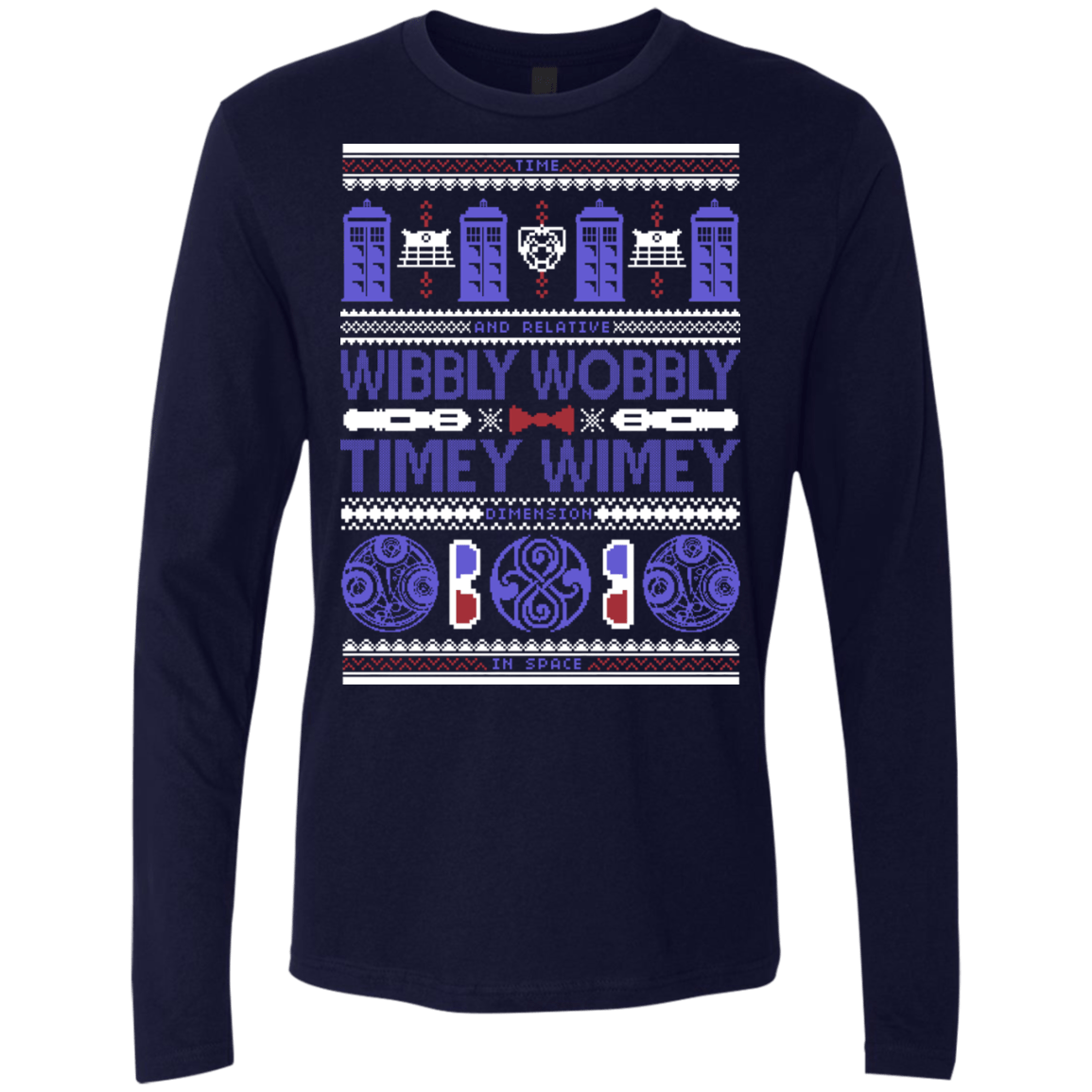 T-Shirts Midnight Navy / Small Ugly Who Men's Premium Long Sleeve