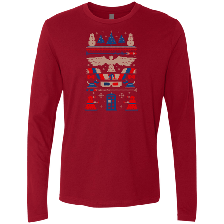 T-Shirts Cardinal / Small Ugly Who Sweater Men's Premium Long Sleeve