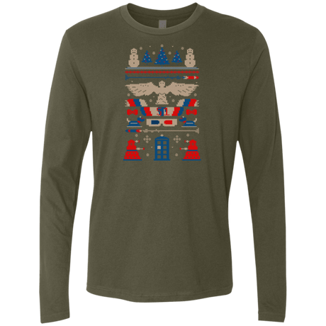 T-Shirts Military Green / Small Ugly Who Sweater Men's Premium Long Sleeve