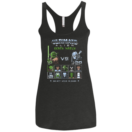 T-Shirts Vintage Black / X-Small Ultimate alien deathmatch Women's Triblend Racerback Tank