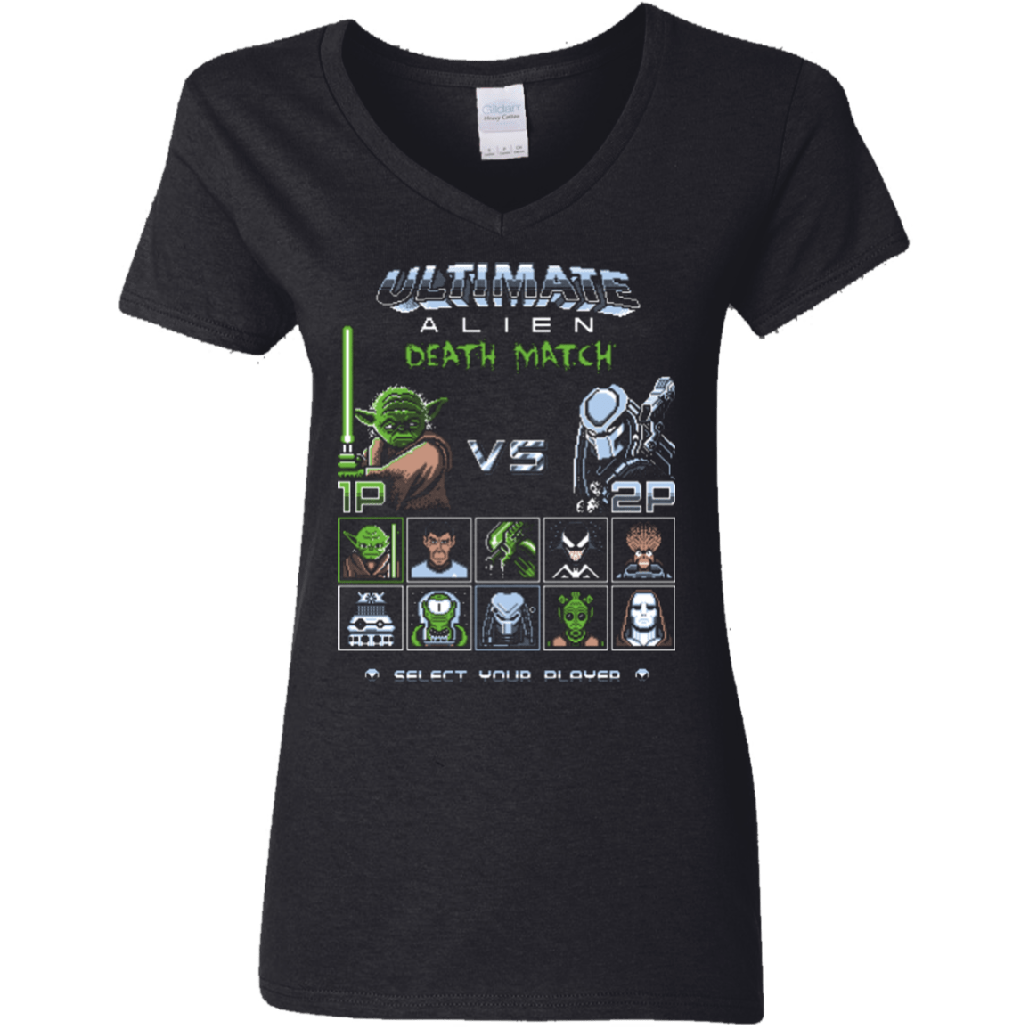 Ultimate Alien Deathmatch Women's V-Neck T-Shirt