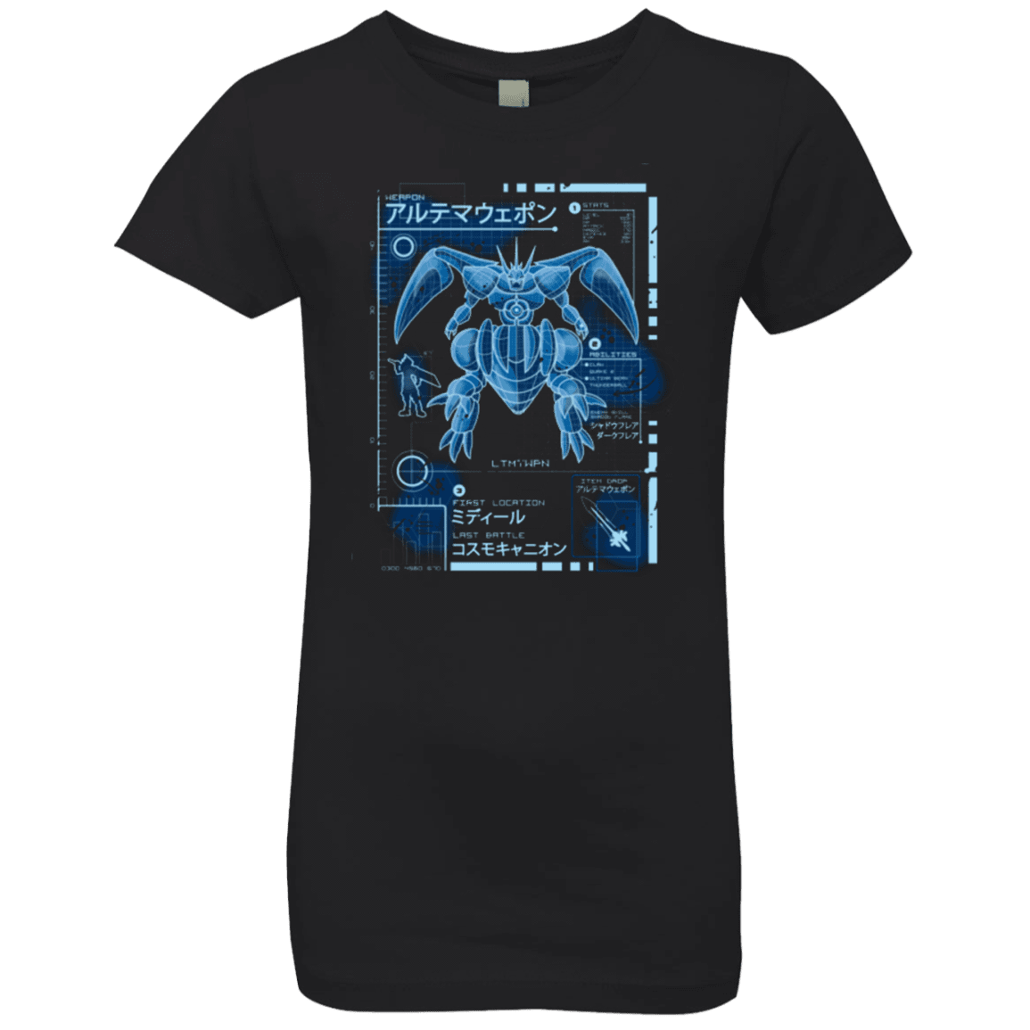 T-Shirts Black / YXS ULTIMATE BLUE PRINT Girls Premium T-Shirt