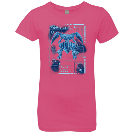 T-Shirts Hot Pink / YXS ULTIMATE BLUE PRINT Girls Premium T-Shirt