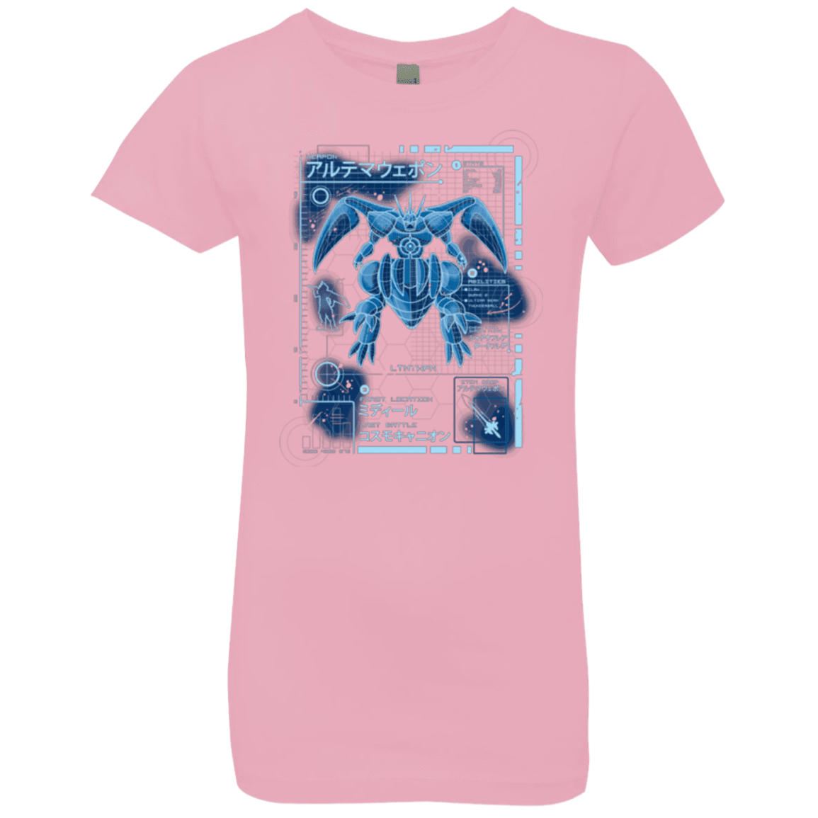 T-Shirts Light Pink / YXS ULTIMATE BLUE PRINT Girls Premium T-Shirt