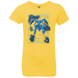 T-Shirts Vibrant Yellow / YXS ULTIMATE BLUE PRINT Girls Premium T-Shirt