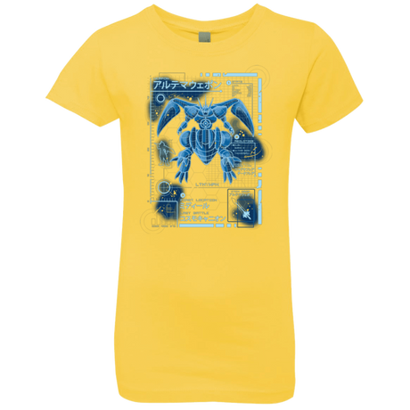 T-Shirts Vibrant Yellow / YXS ULTIMATE BLUE PRINT Girls Premium T-Shirt