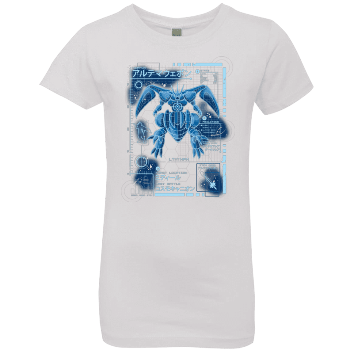 T-Shirts White / YXS ULTIMATE BLUE PRINT Girls Premium T-Shirt