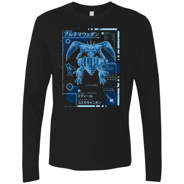 T-Shirts Black / Small ULTIMATE BLUE PRINT Men's Premium Long Sleeve