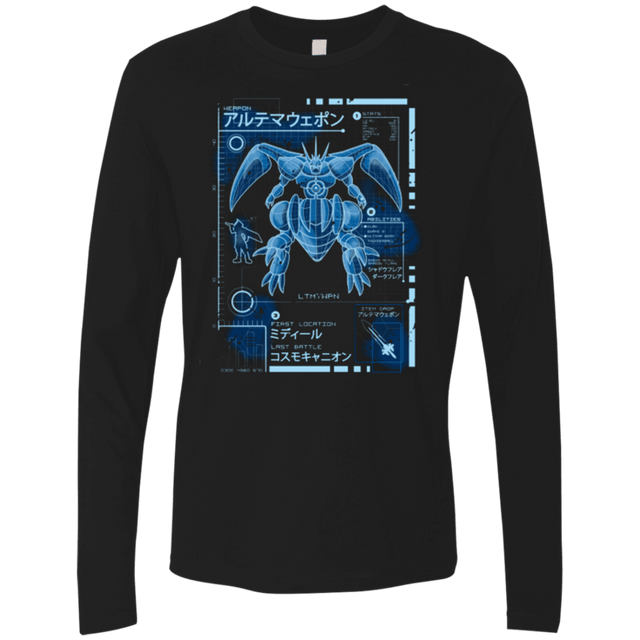 T-Shirts Black / Small ULTIMATE BLUE PRINT Men's Premium Long Sleeve