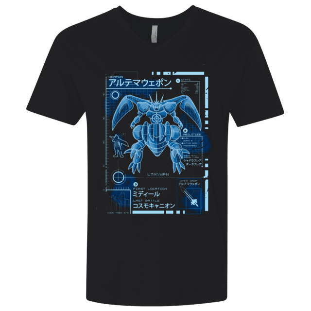 T-Shirts Black / X-Small ULTIMATE BLUE PRINT Men's Premium V-Neck