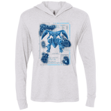 T-Shirts Heather White / X-Small ULTIMATE BLUE PRINT Triblend Long Sleeve Hoodie Tee
