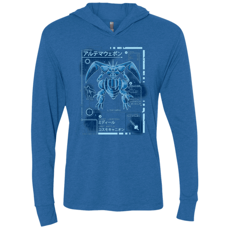 T-Shirts Vintage Royal / X-Small ULTIMATE BLUE PRINT Triblend Long Sleeve Hoodie Tee