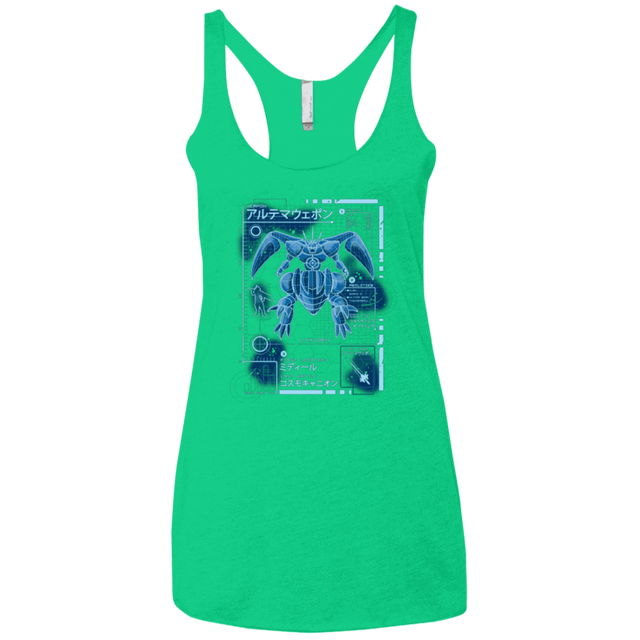 T-Shirts Envy / X-Small ULTIMATE BLUE PRINT Women's Triblend Racerback Tank