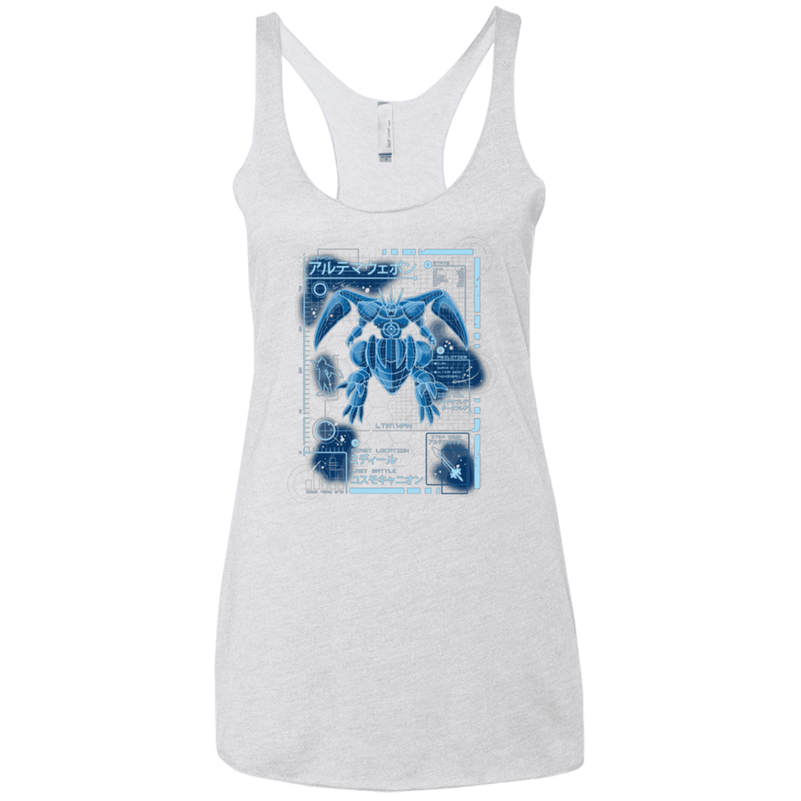T-Shirts Heather White / X-Small ULTIMATE BLUE PRINT Women's Triblend Racerback Tank