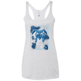 T-Shirts Heather White / X-Small ULTIMATE BLUE PRINT Women's Triblend Racerback Tank