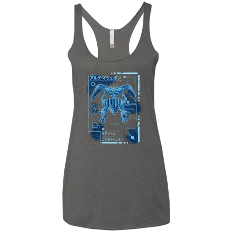 T-Shirts Premium Heather / X-Small ULTIMATE BLUE PRINT Women's Triblend Racerback Tank