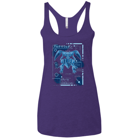 T-Shirts Purple / X-Small ULTIMATE BLUE PRINT Women's Triblend Racerback Tank