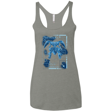 T-Shirts Venetian Grey / X-Small ULTIMATE BLUE PRINT Women's Triblend Racerback Tank